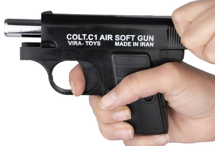 تفنگ بازی کلت مدل c1 تیر ابری برند VIRA TOYS ایرانی