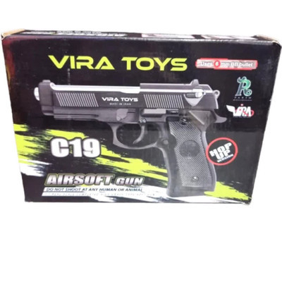 تفنگ بازی کلت ساچمهای مدل c19 برند VIRA TOYS ایرانی